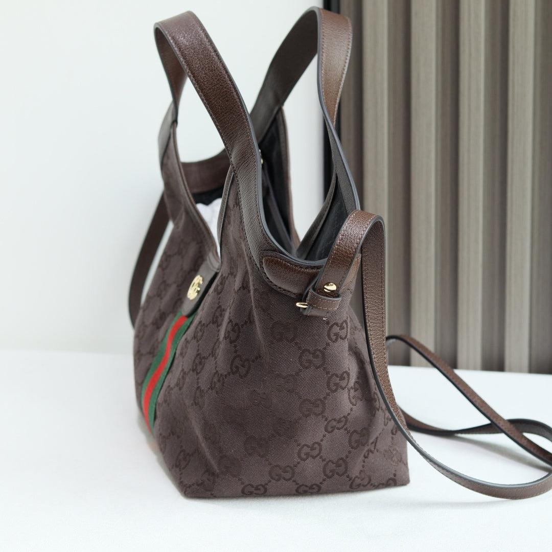 Gi 2026 Giglio Shoulder Bag 25cm Canvas Calfskin