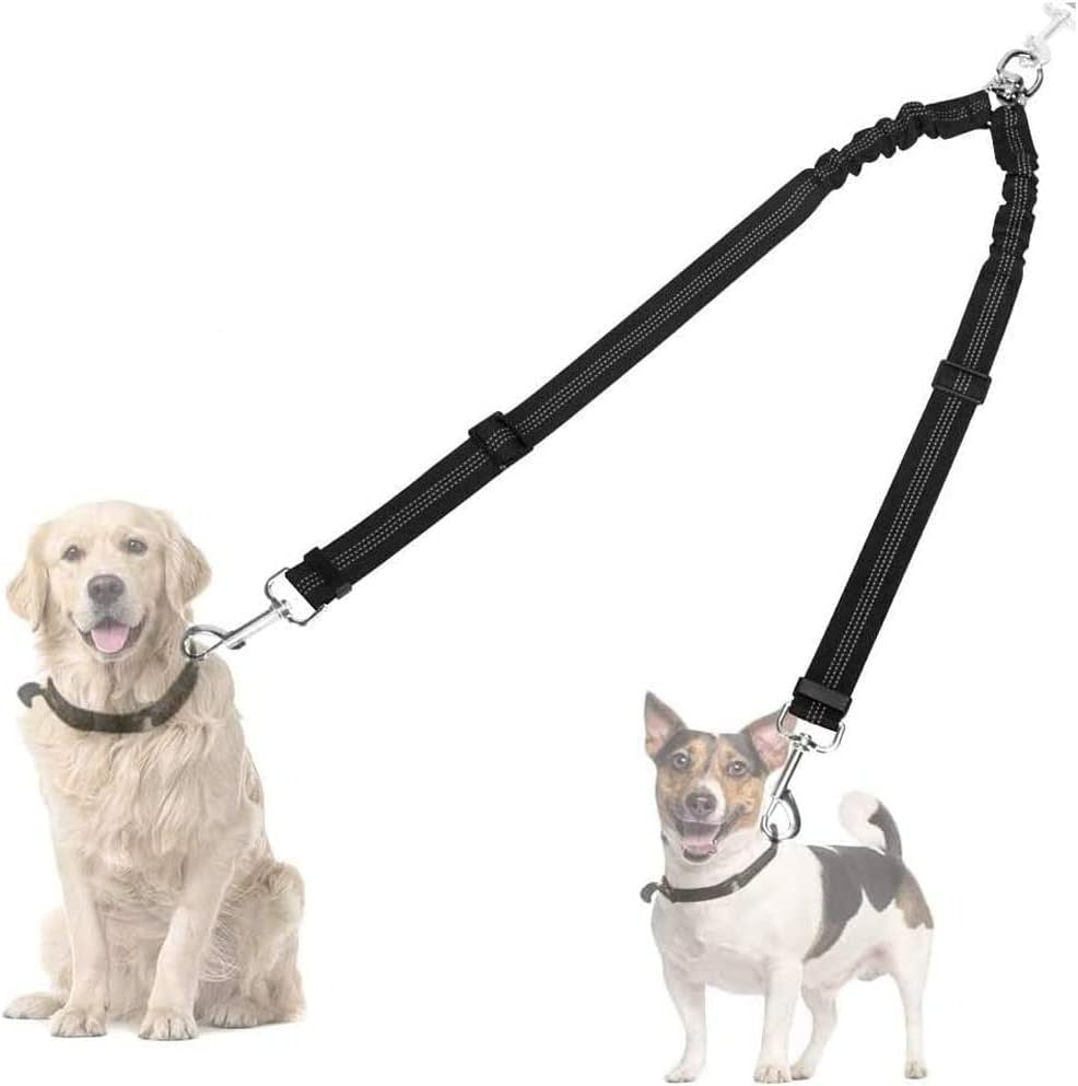 Double Dog Leash - Double Leash for Two Dogs No Tangle Design