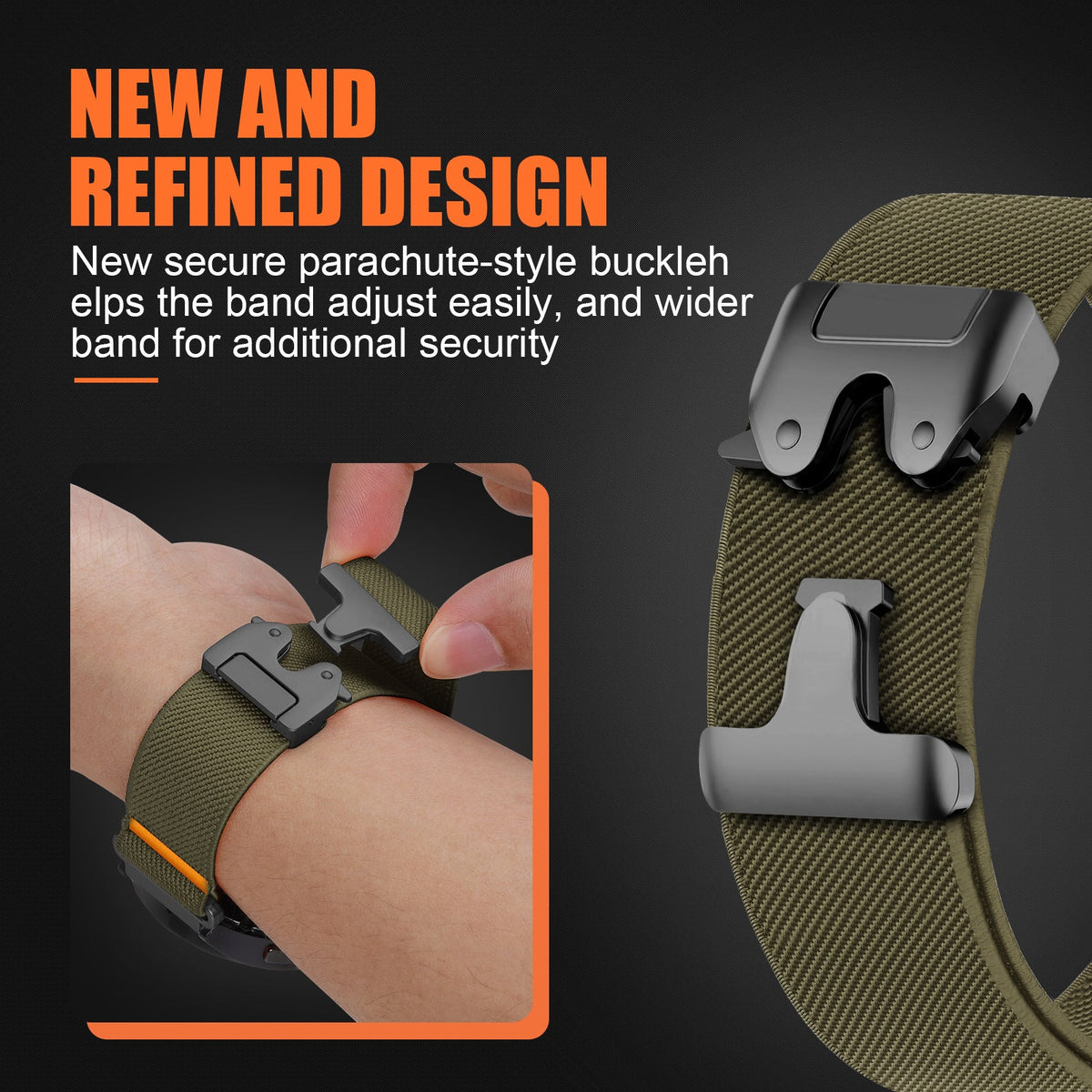 Stretch Sport Nylon Band For Garmin
