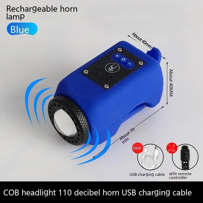 Bike Electronic Horn with Large Range Floodlight