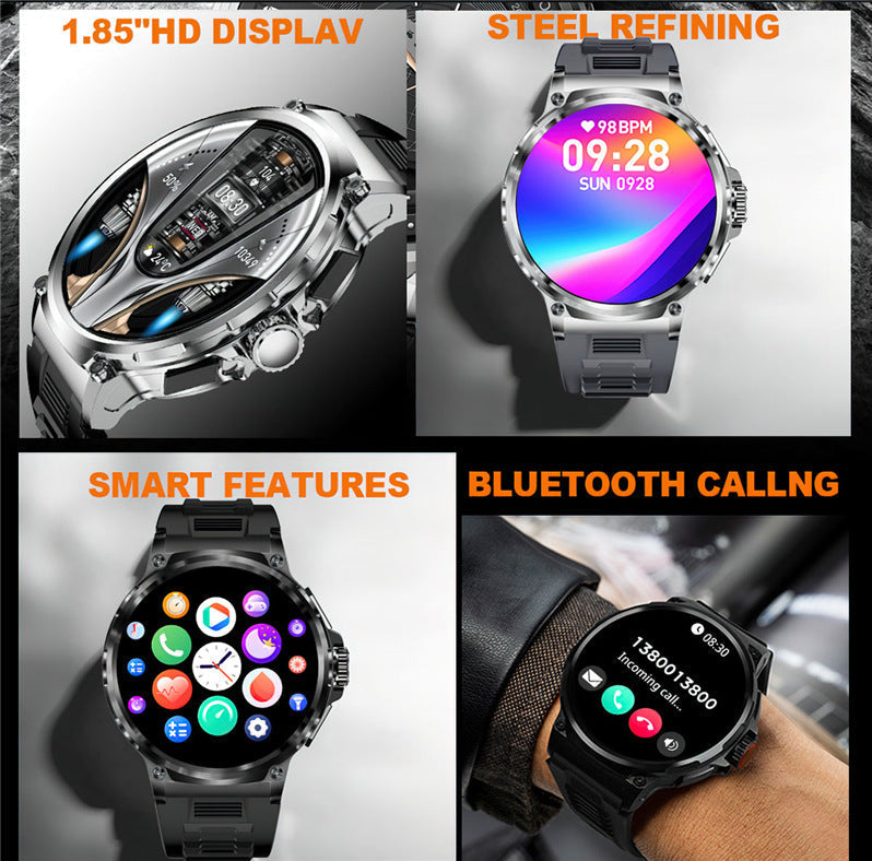 V69 Smartwatch with 1.85-inch Bluetooth Calling Screen