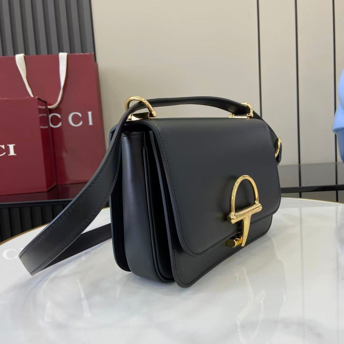 Gi 25 Siena Bag 22.5cm Gold & Leather