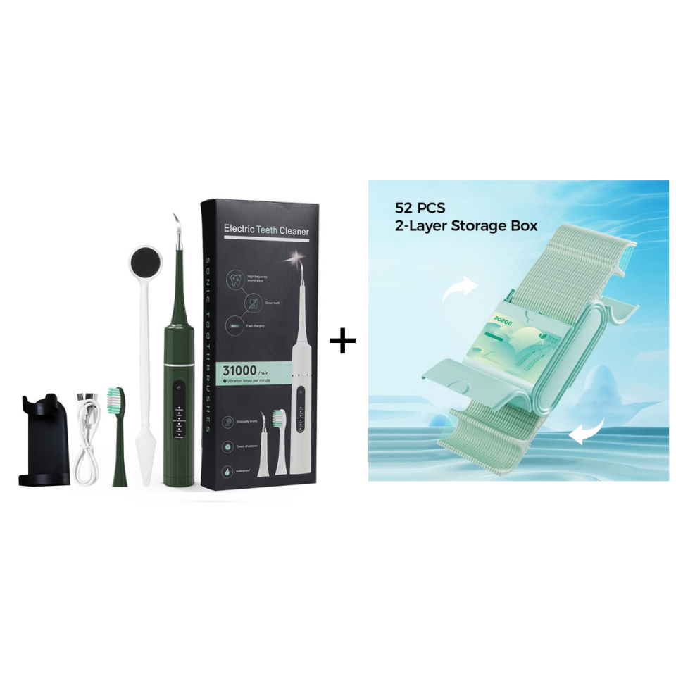 🦷Professional ultrasonic tooth cleaner with multiple functions and speeds