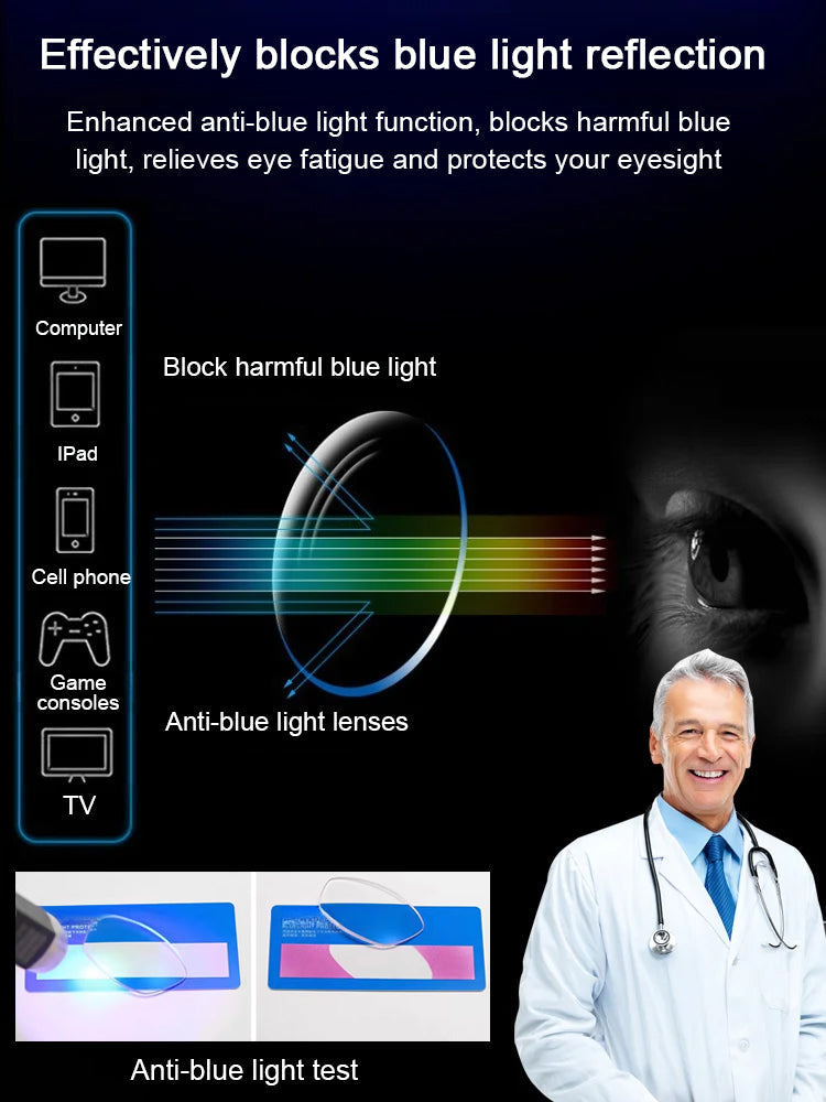 🔥【No eye tests needed, auto-adjusts. Revolutionize Your Vision Today!】Auto-focus blue light blocking reading glasses