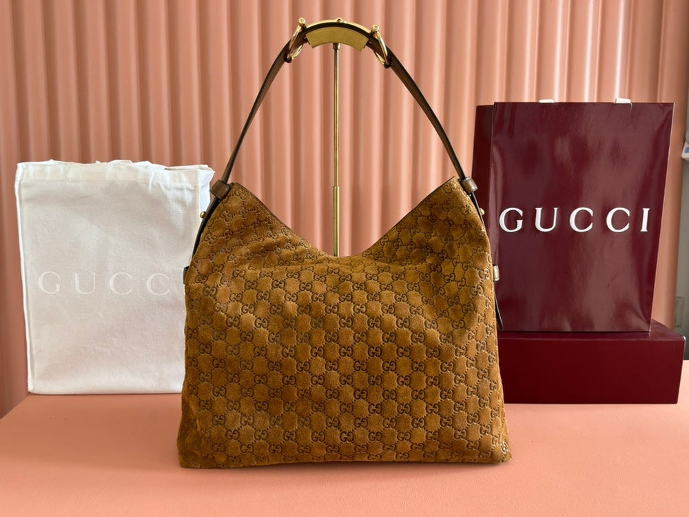 Gi 2026 Beatrix Bag Caramel Brown Suede (35/40 cm)