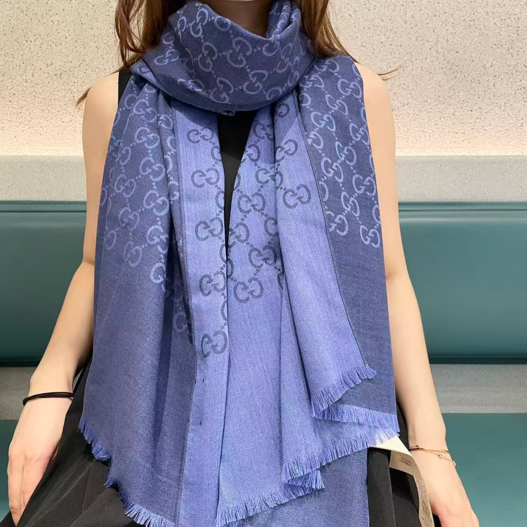 Gi Houndstooth Scarf 180CM Cashmere