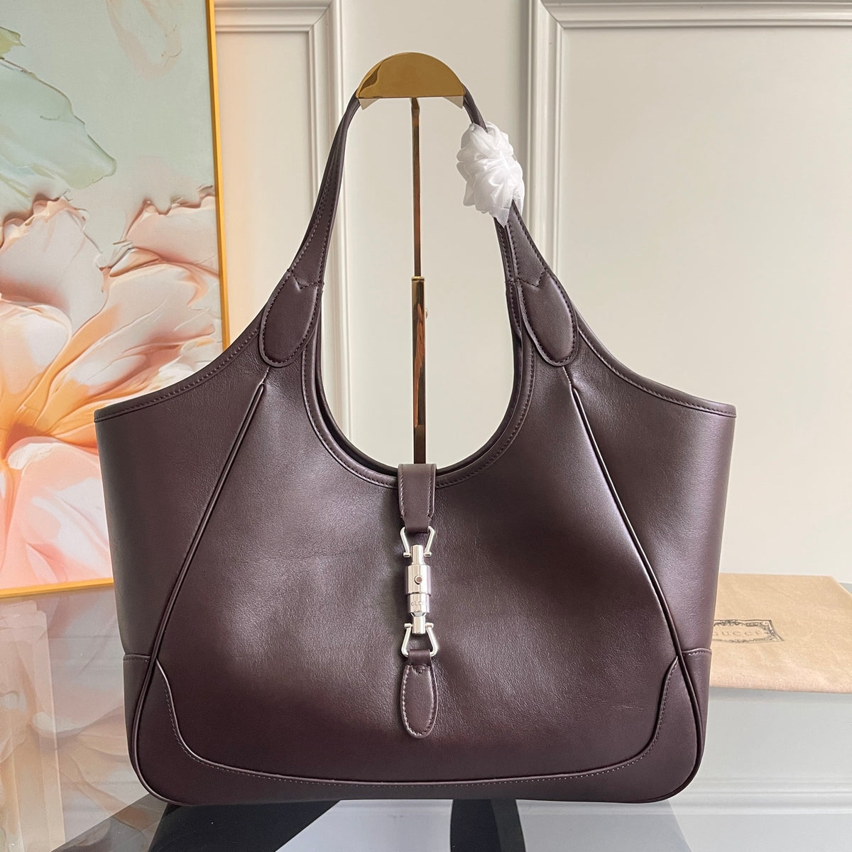 Gi Mercato Medium Tote Bag Lambskin 35 cm