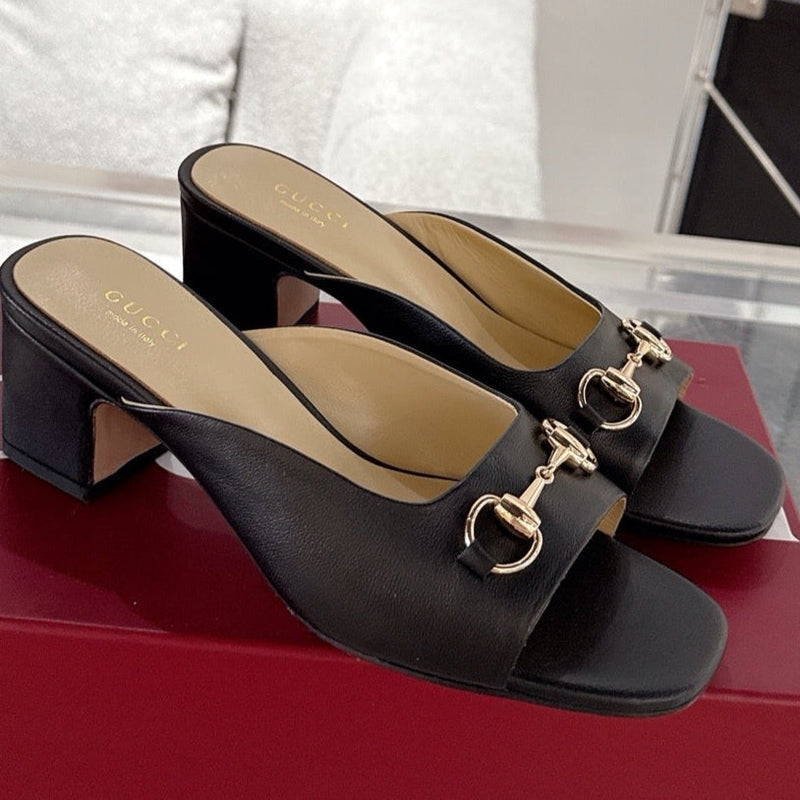 GC Horsebit Slide Cowhide