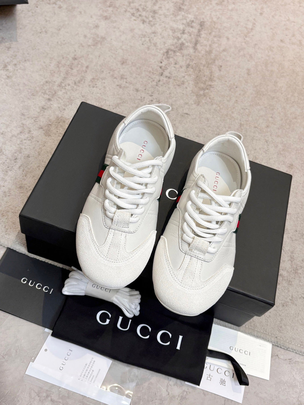 Gi Flex Sneakers White Leather Suede 929234