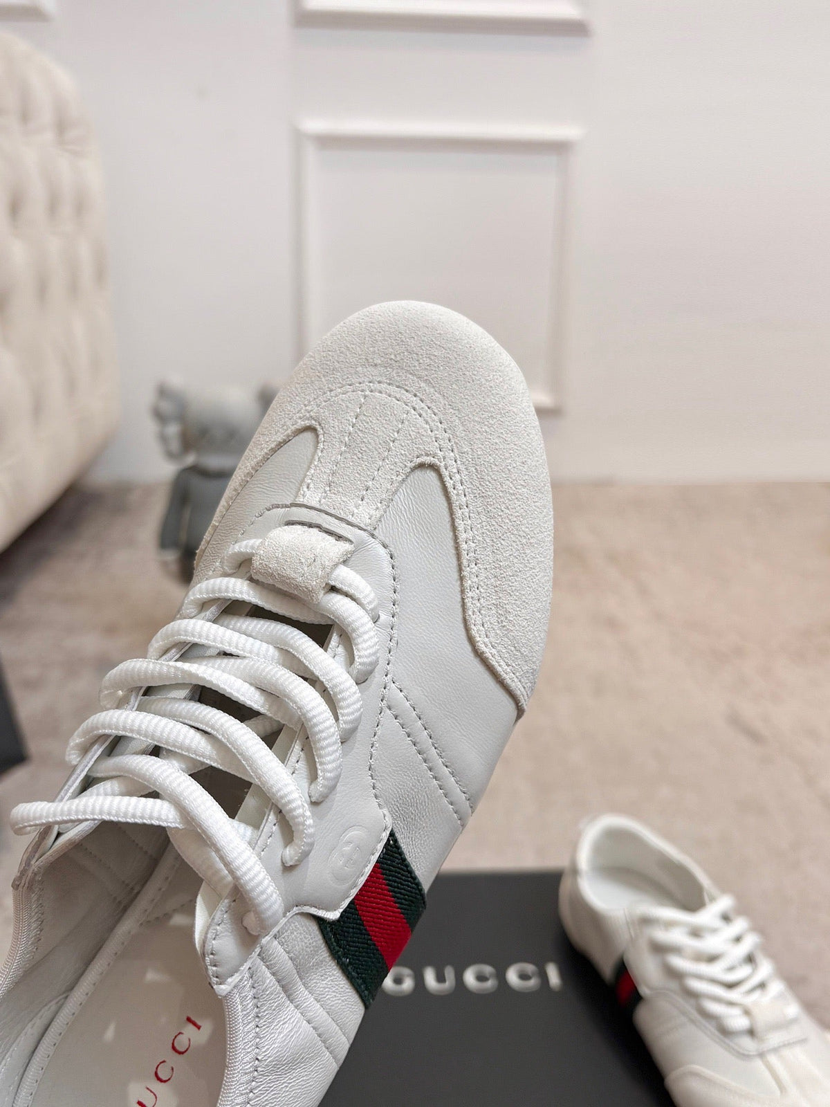 Gi Flex Sneakers White Leather Suede 929234