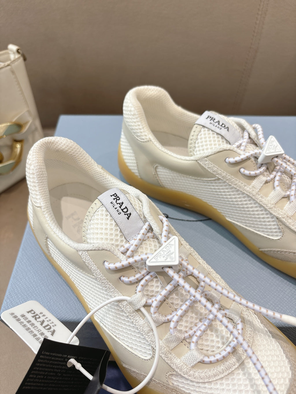 PR Speedrock leather and mesh fabric sneakers 1826051401