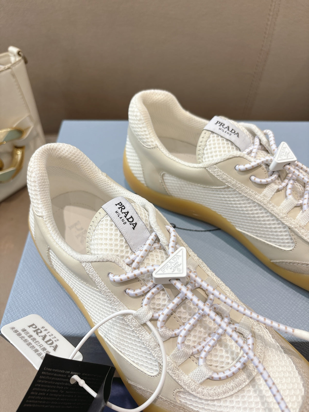 PR Speedrock leather and mesh fabric sneakers 1826051401