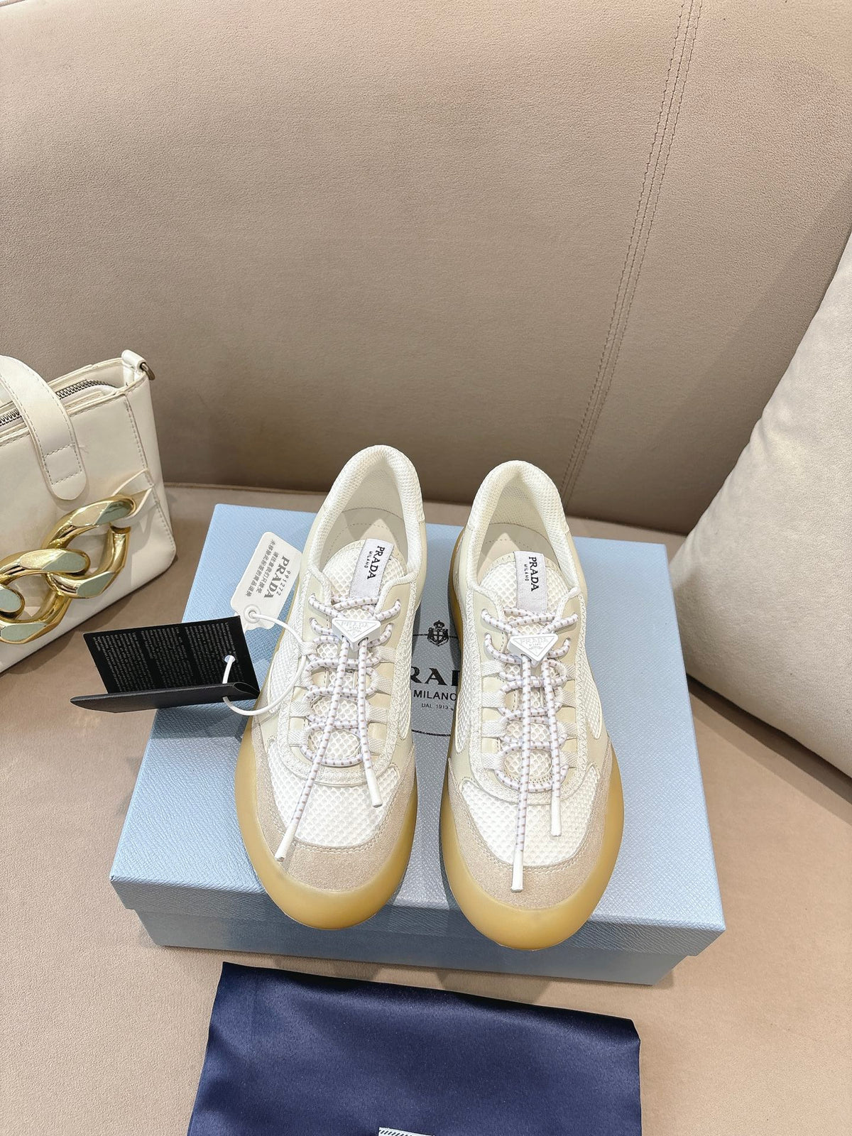 PR Speedrock leather and mesh fabric sneakers 1826051401