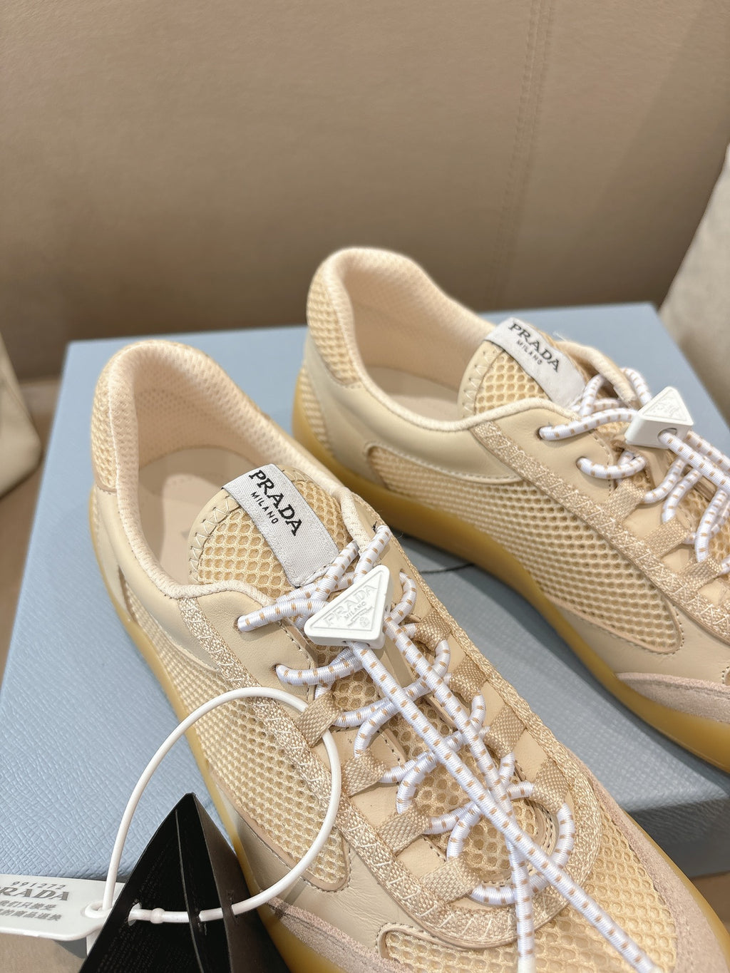 PR Speedrock leather and mesh fabric sneakers 1826051401
