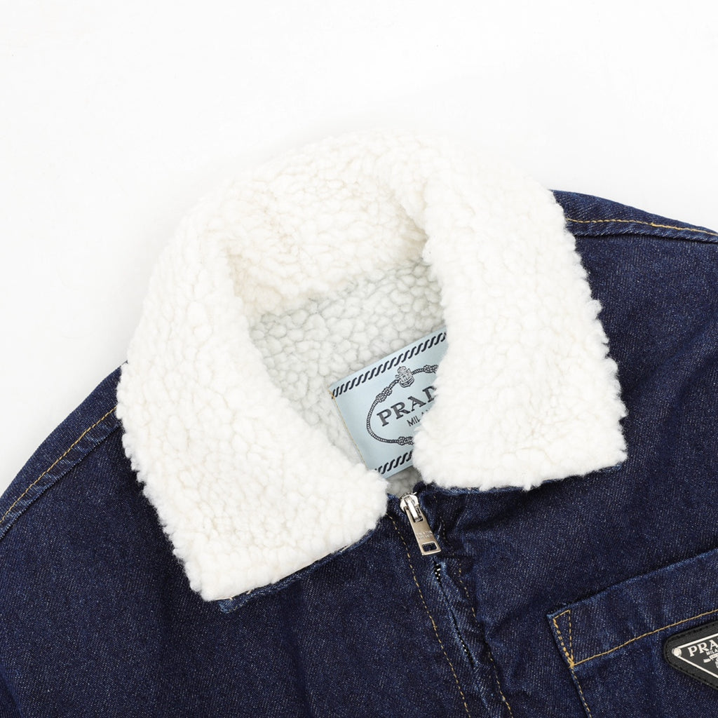 PR Denim lapel jacket 1824102506