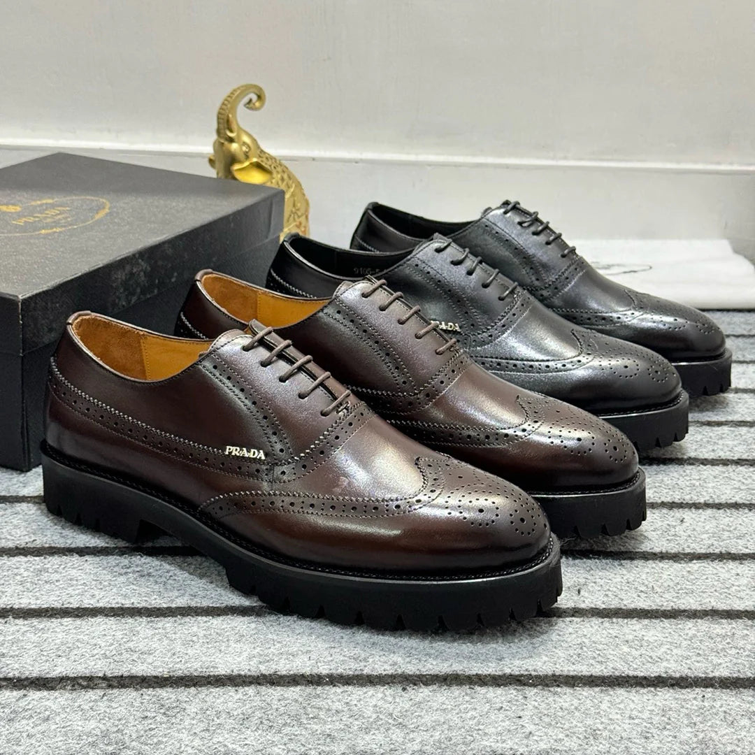 New men's casual leather shoes 1024041737