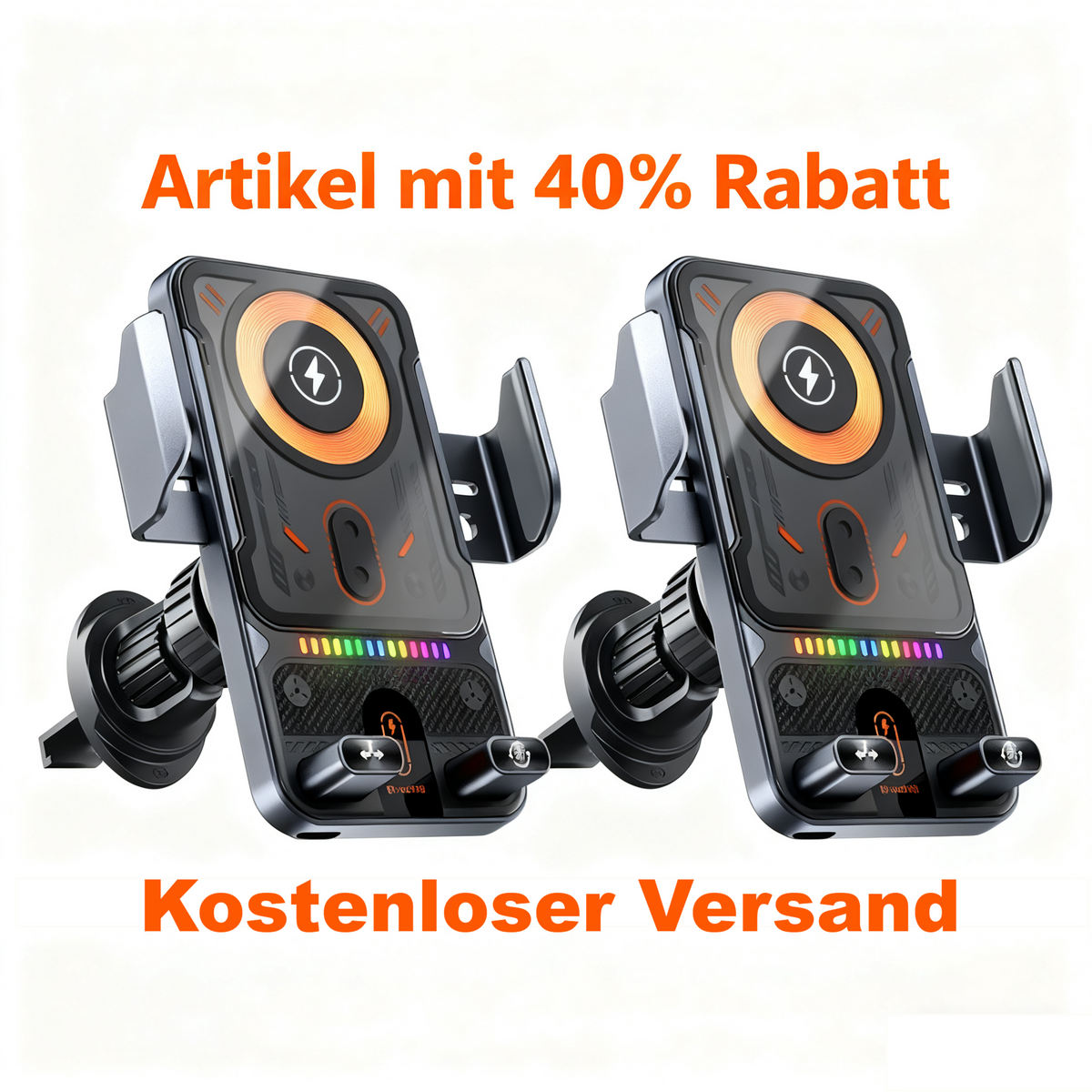 🔥The Latest Smart Technology of 2026🔥 Intelligent Electric Rotating Car Mount for Landscape and Portrait Modes