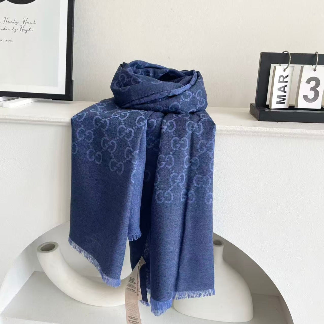Gi Houndstooth Scarf 180CM Cashmere