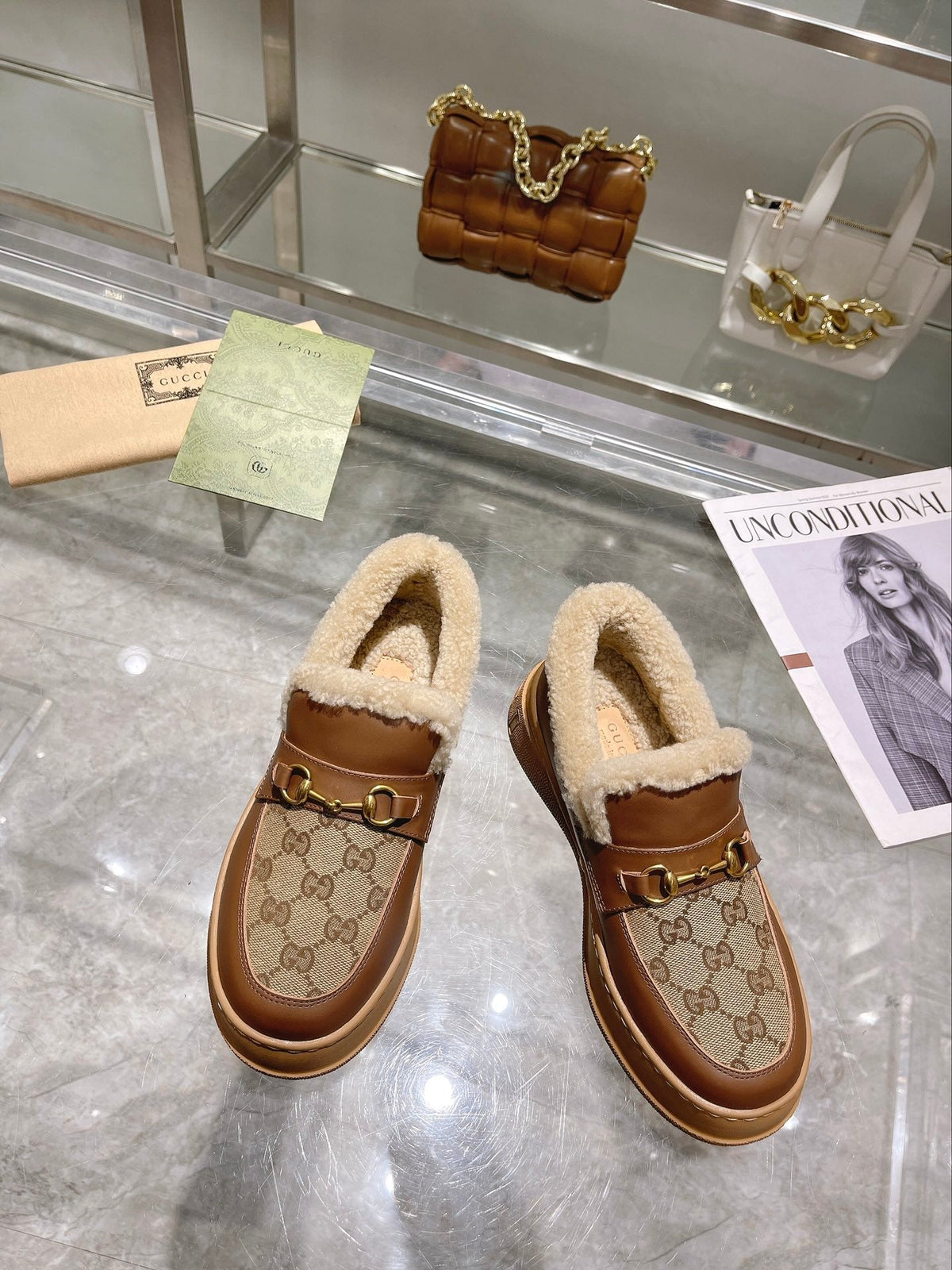 Gi Snow Boots Calfskin Denim Wool