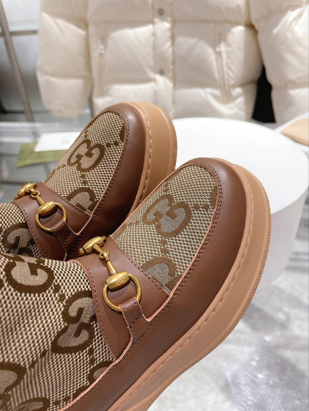 Gi2025 Monogram Boot Wool Canvas Calfskin
