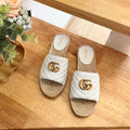 Gi 26ss Slide White Straw Sheepskin 692199