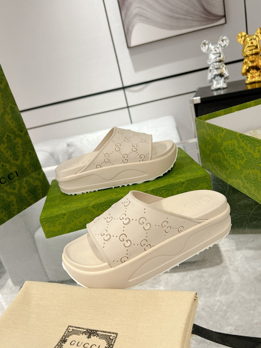 GC 25 50mm Monogram Slide Sandal