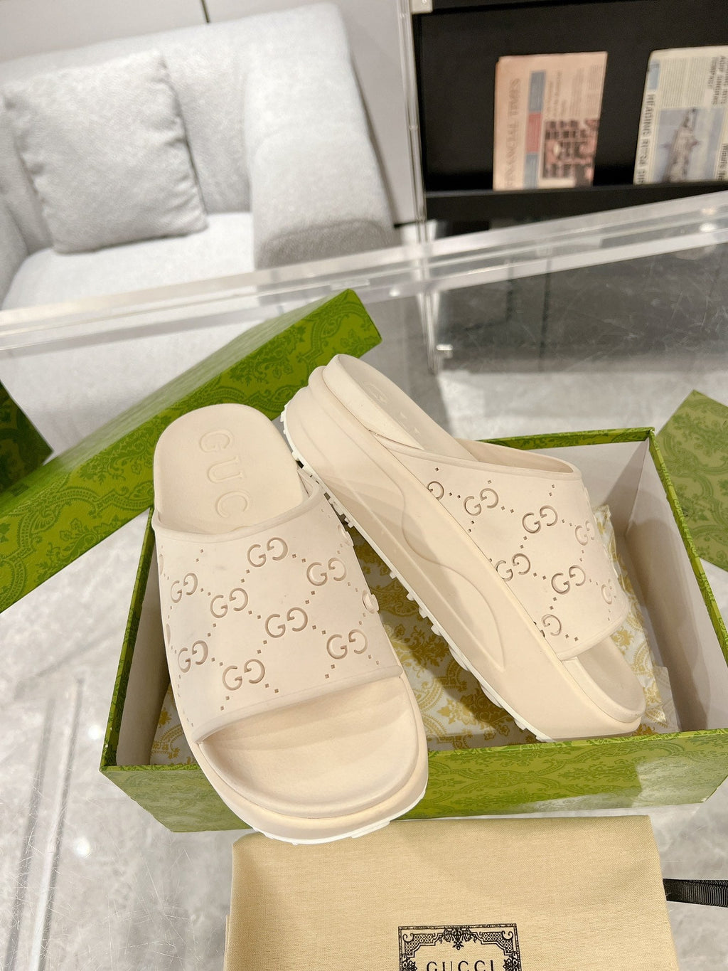 GC 25 50mm Monogram Slide Sandal