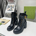 Gi ankle boots black double G Cowhide