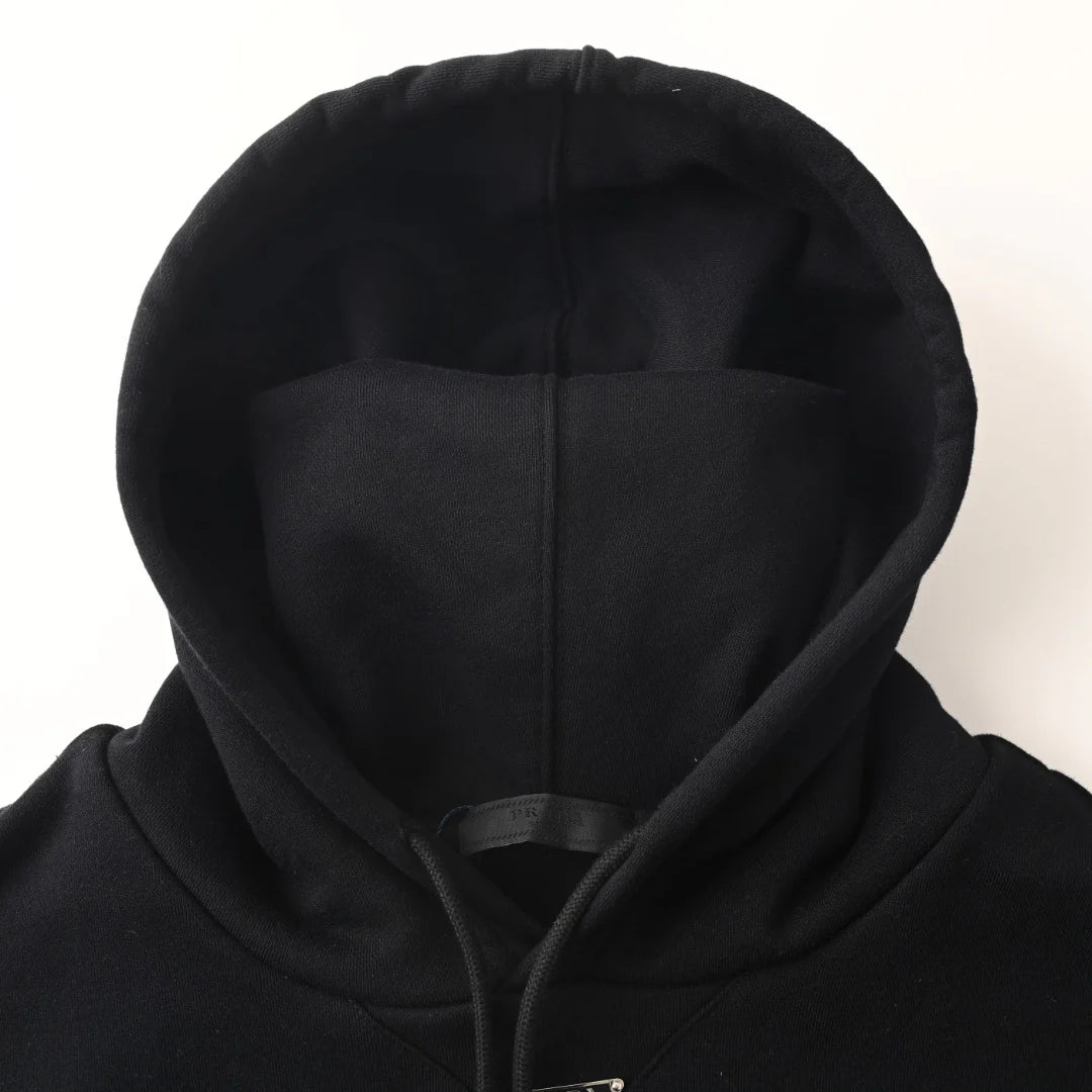 Woven pocket hooded sweatshirt 1426011206