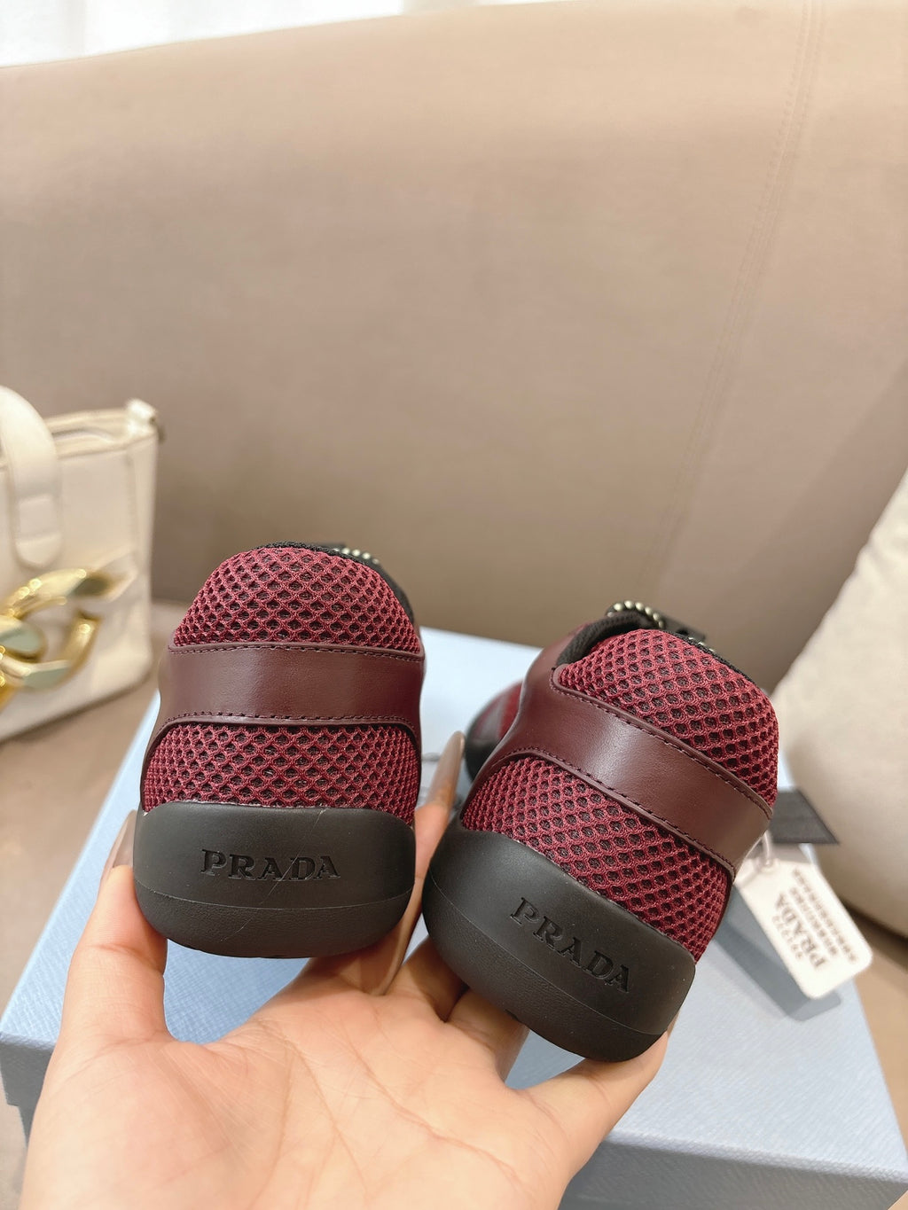 PR Speedrock leather and mesh fabric sneakers 1826051401