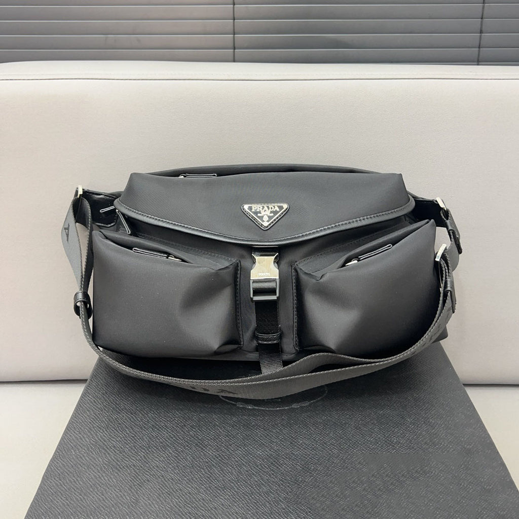 PR Re-Nylon Waist bag Chest bag 1824082603