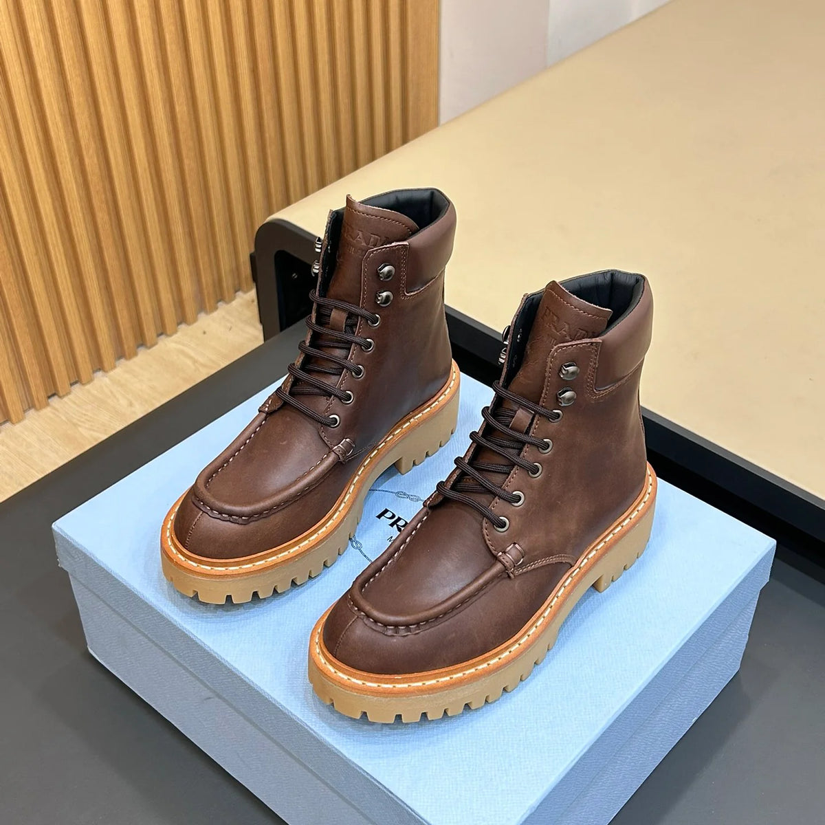 New PR Men's Genuine Leather Short Boots 1025103123