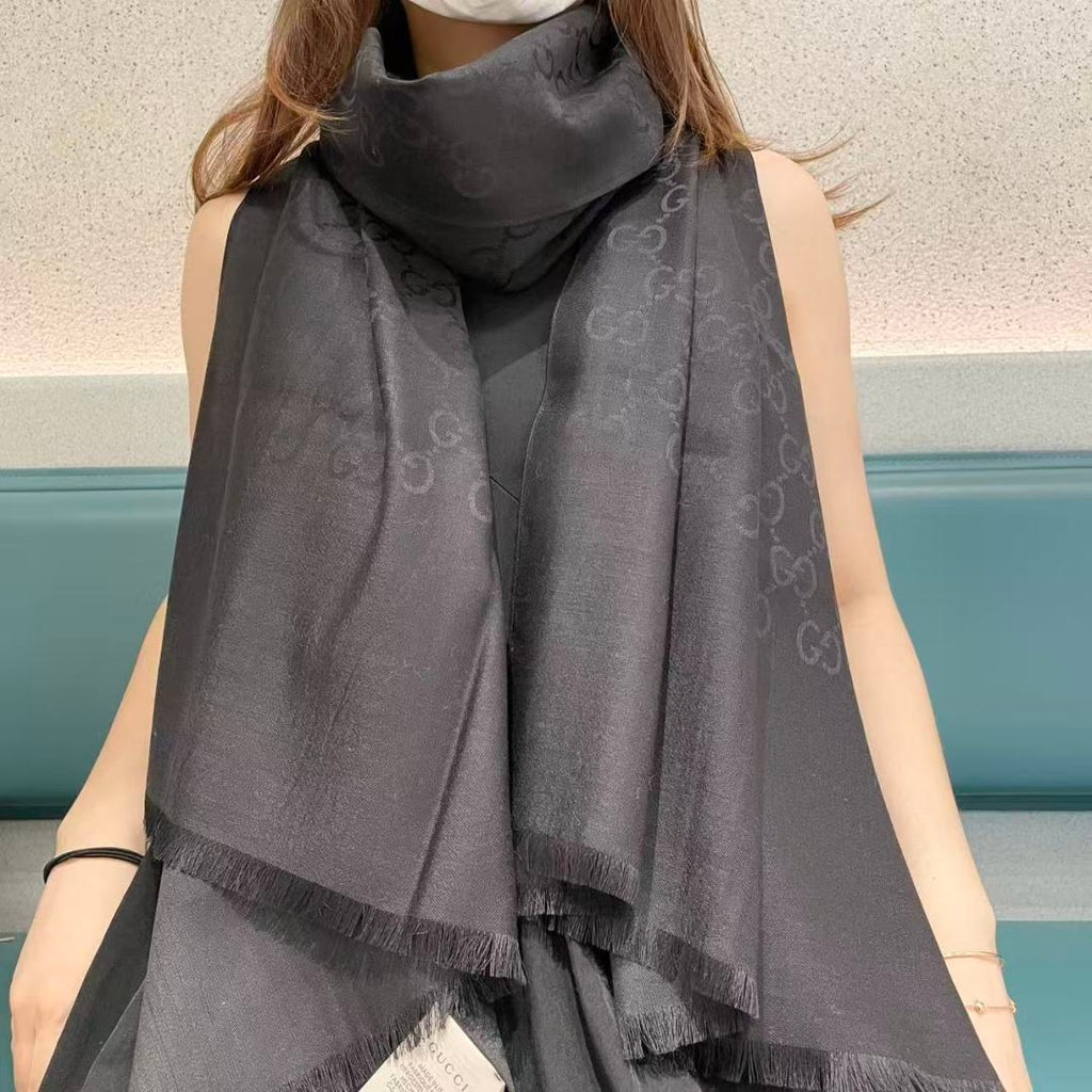 Gi Houndstooth Scarf 180CM Cashmere