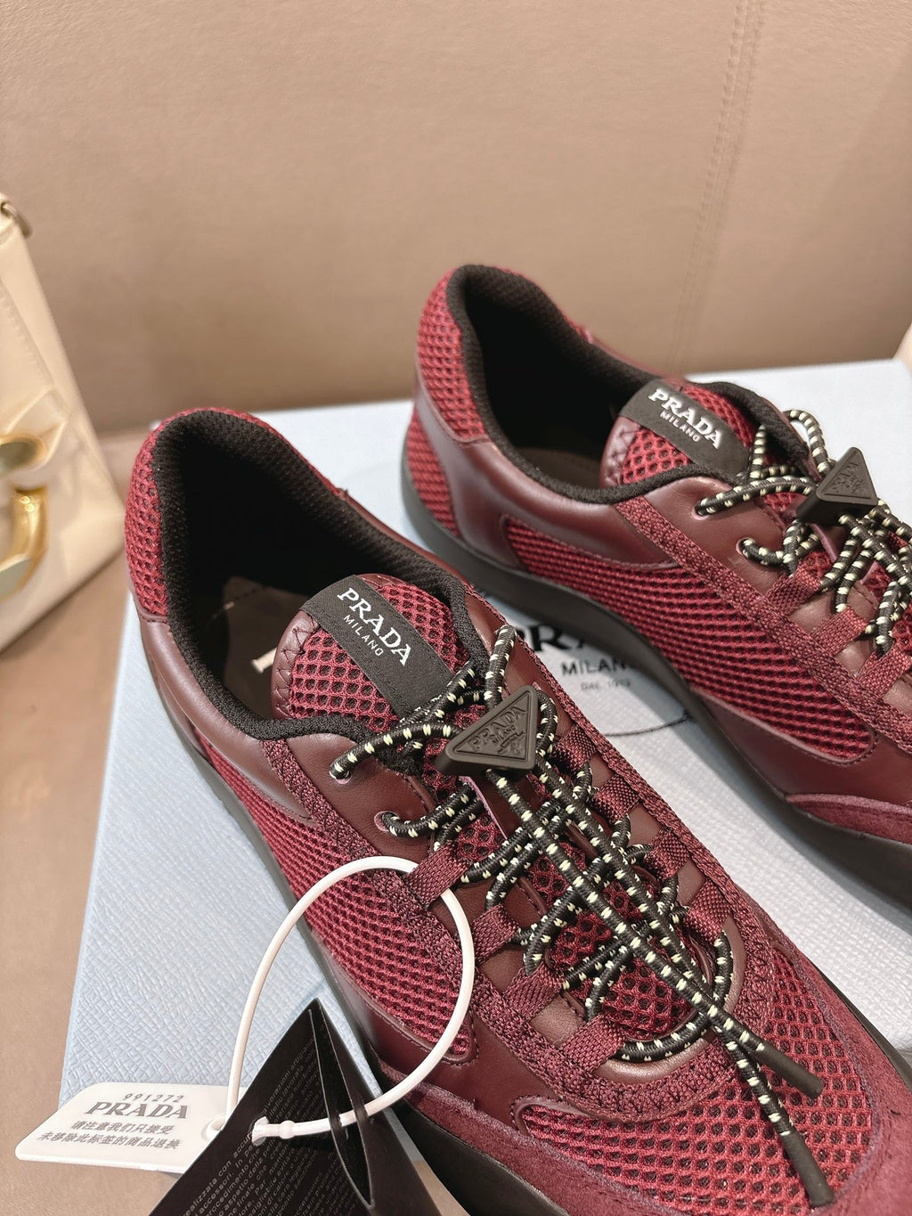 PR Speedrock leather and mesh fabric sneakers 1826051401