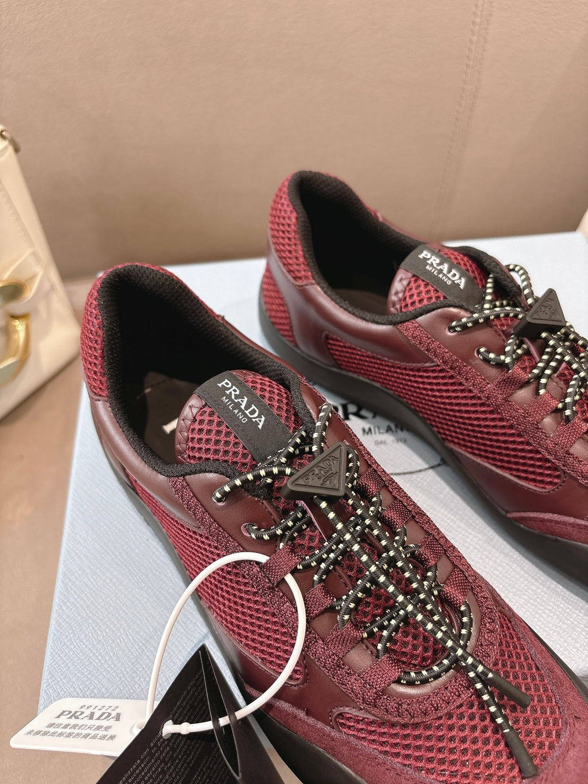 PR Speedrock leather and mesh fabric sneakers 1826051401