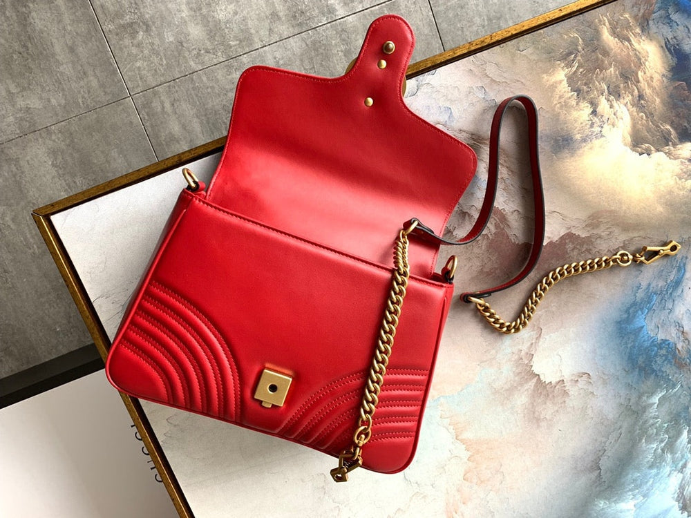 Gi Marmont 26.5cm Calfskin Gold Hardware