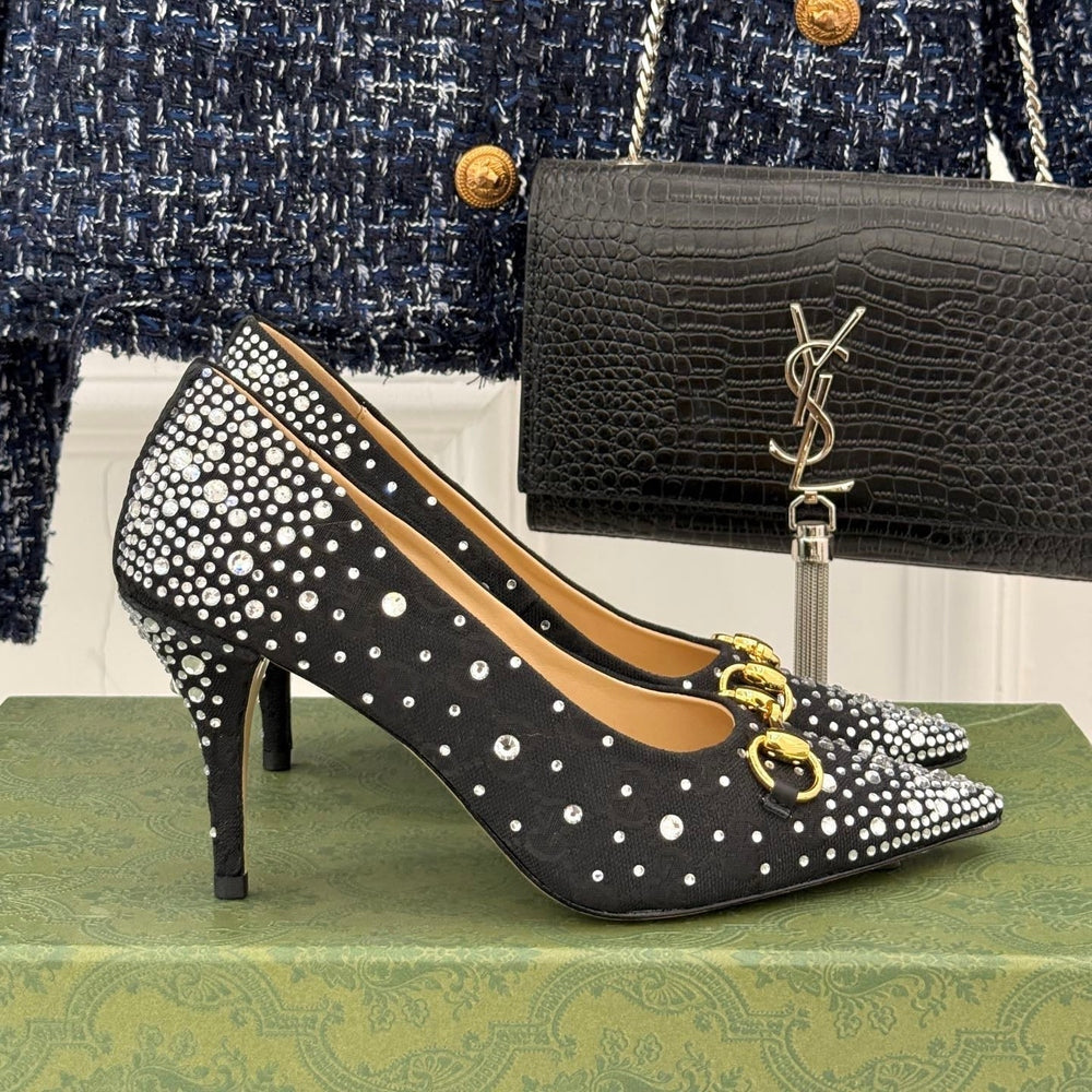 Gi Pump 85 Canvas Crystal-Embellished