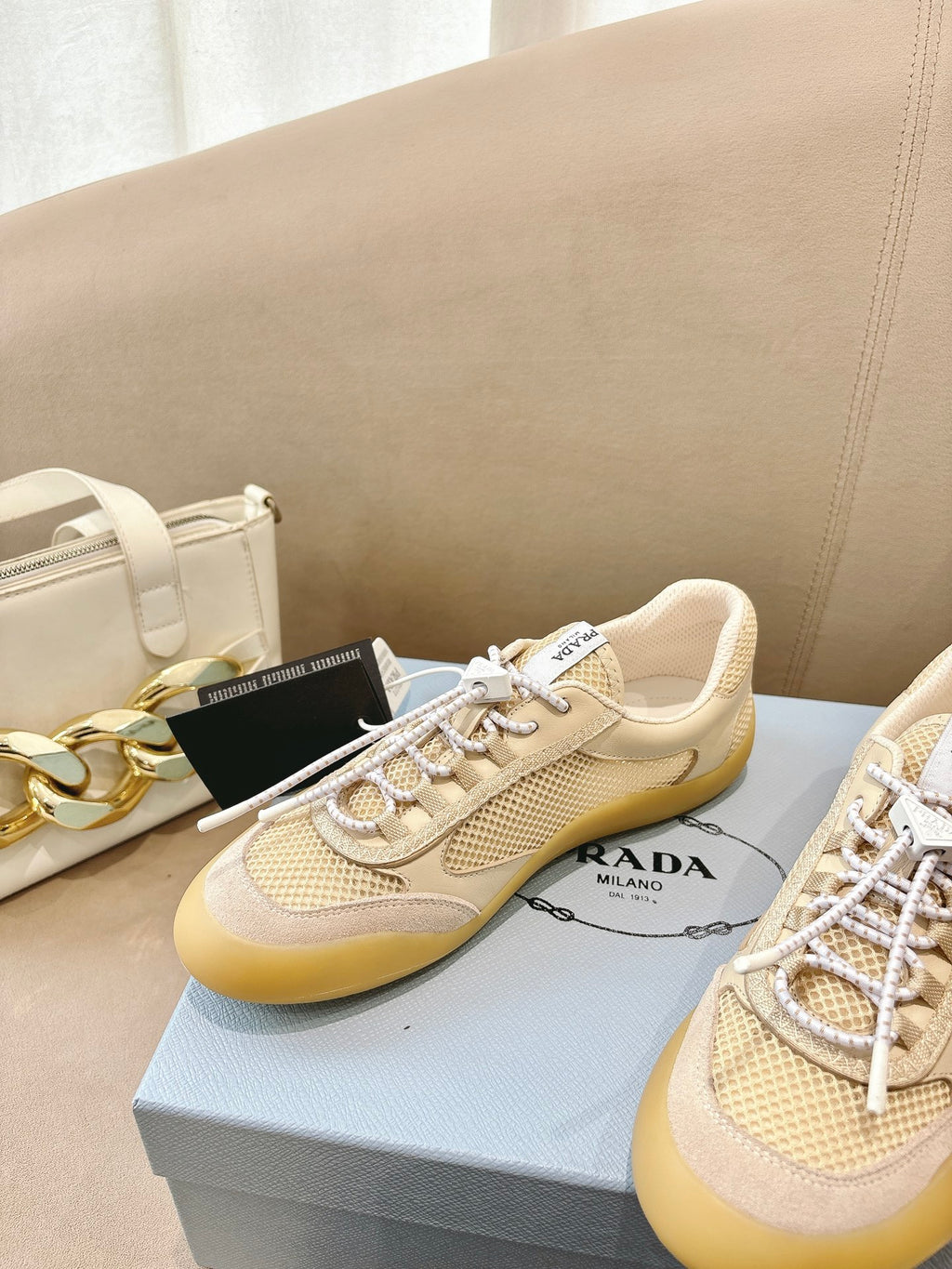 PR Speedrock leather and mesh fabric sneakers 1826051401