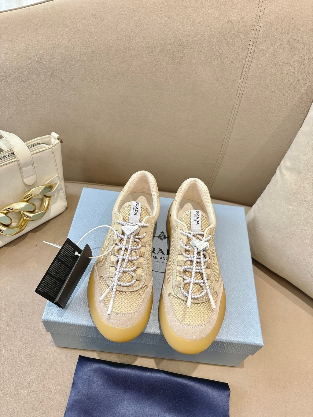 PR Speedrock leather and mesh fabric sneakers 1826051401