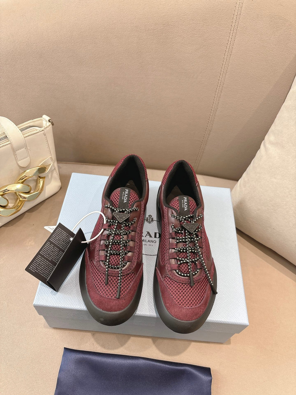 PR Speedrock leather and mesh fabric sneakers 1826051401