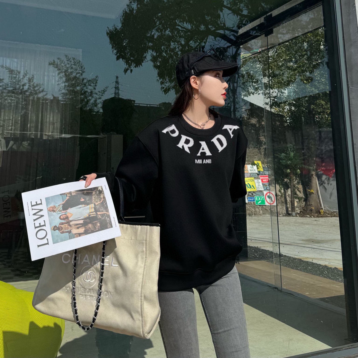 PR Unisex Long Sleeve Crewneck Sweater 1824102402