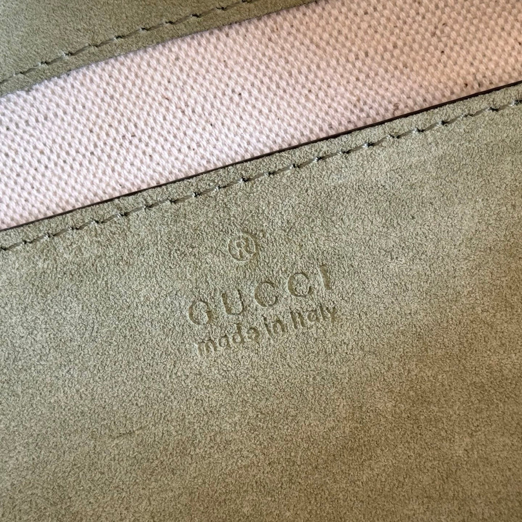 Gi Medium Shoulder Bag With Chain Suede