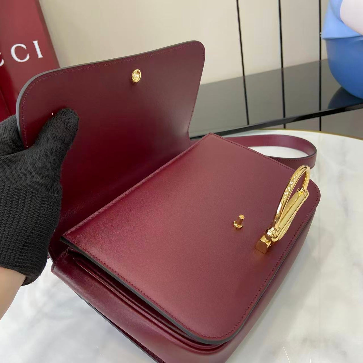 Gi 25 Siena Bag 22.5cm Gold & Leather