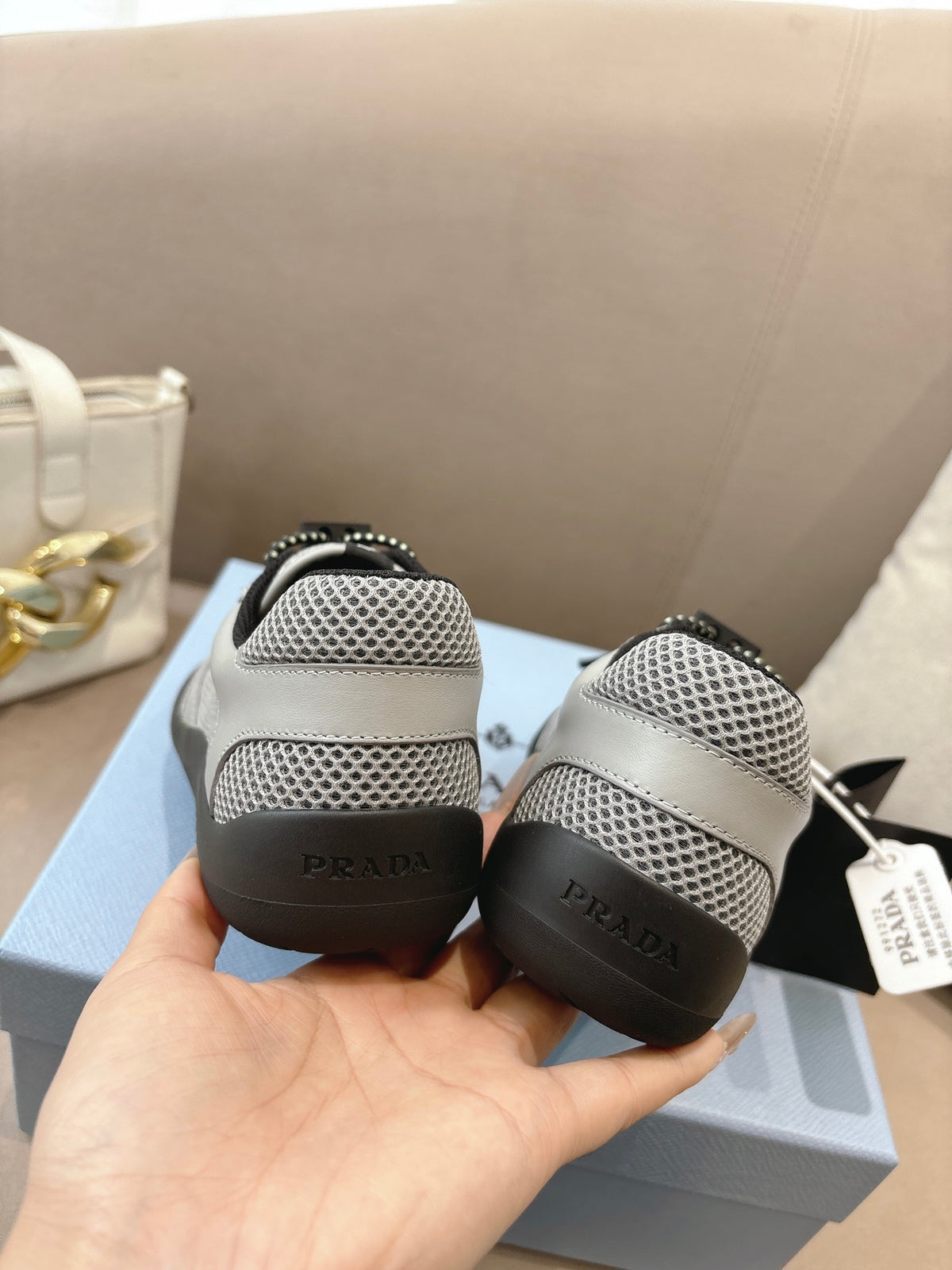 PR Speedrock leather and mesh fabric sneakers 1826051401