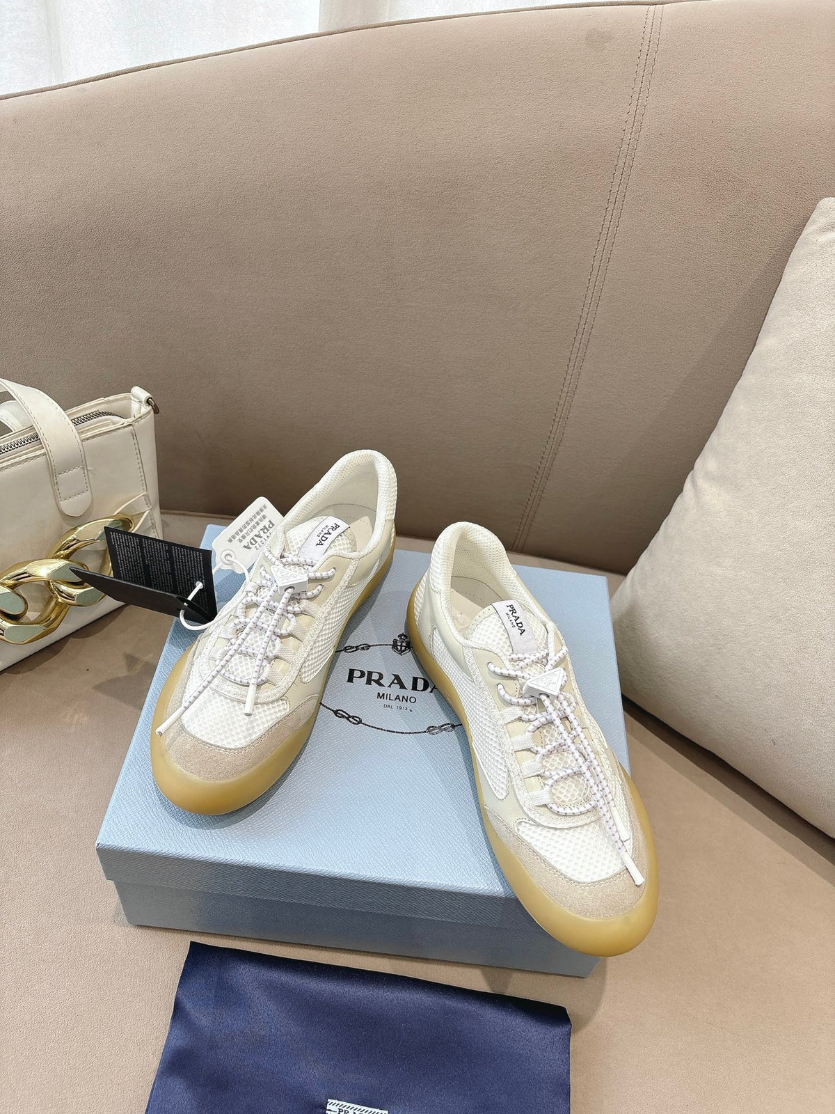 PR Speedrock leather and mesh fabric sneakers 1826051401