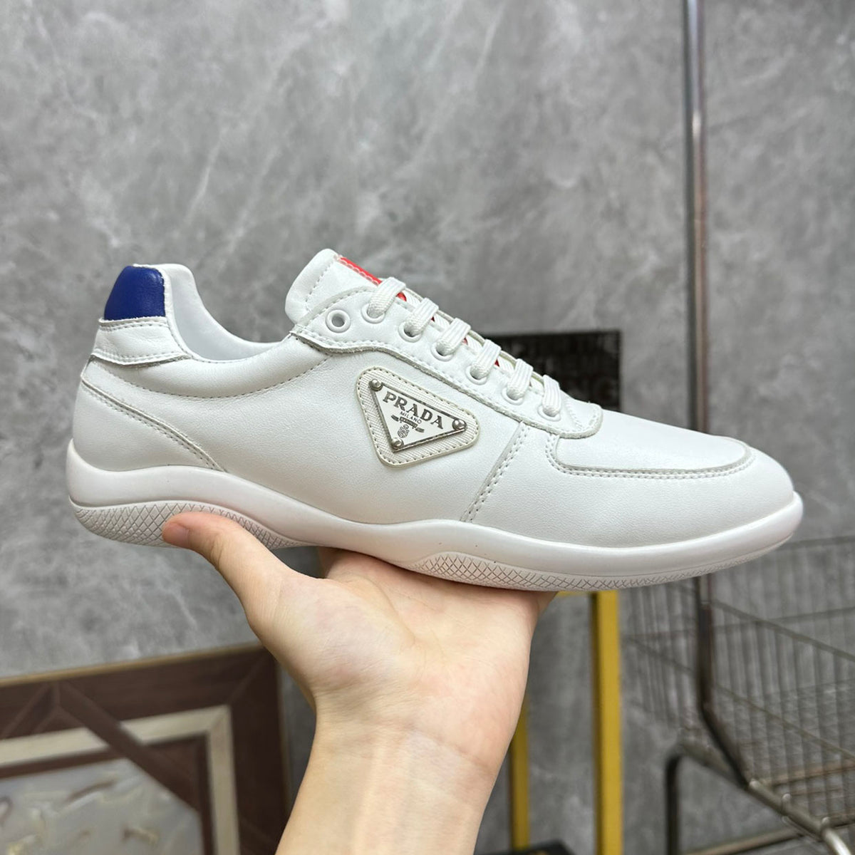PR Leather lace-up sneakers 1824101301