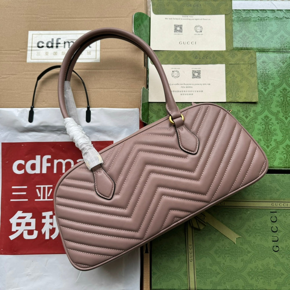 Gi marmont medium top handle 35cm calfskin gold hardware