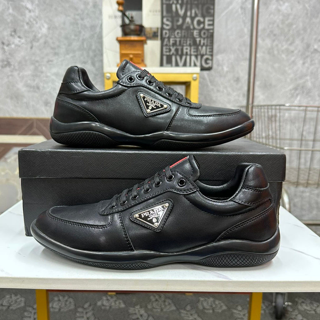 PR Leather lace-up sneakers 1824101301