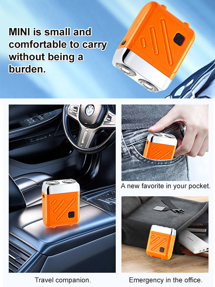 🔥【Revolutionize Your Shave with Unmatched Precision!】Double-head portable electric shaver