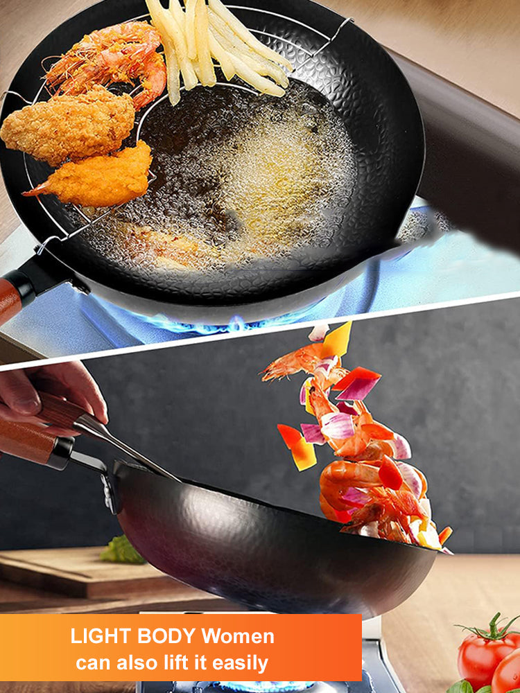 🔥【Hand-made Hammered Pot】Unlock Culinary Mastery with Japan's Legendary Rust-Free Iron Pan!